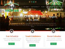 Tablet Screenshot of berkeleycountyyouthfair.org